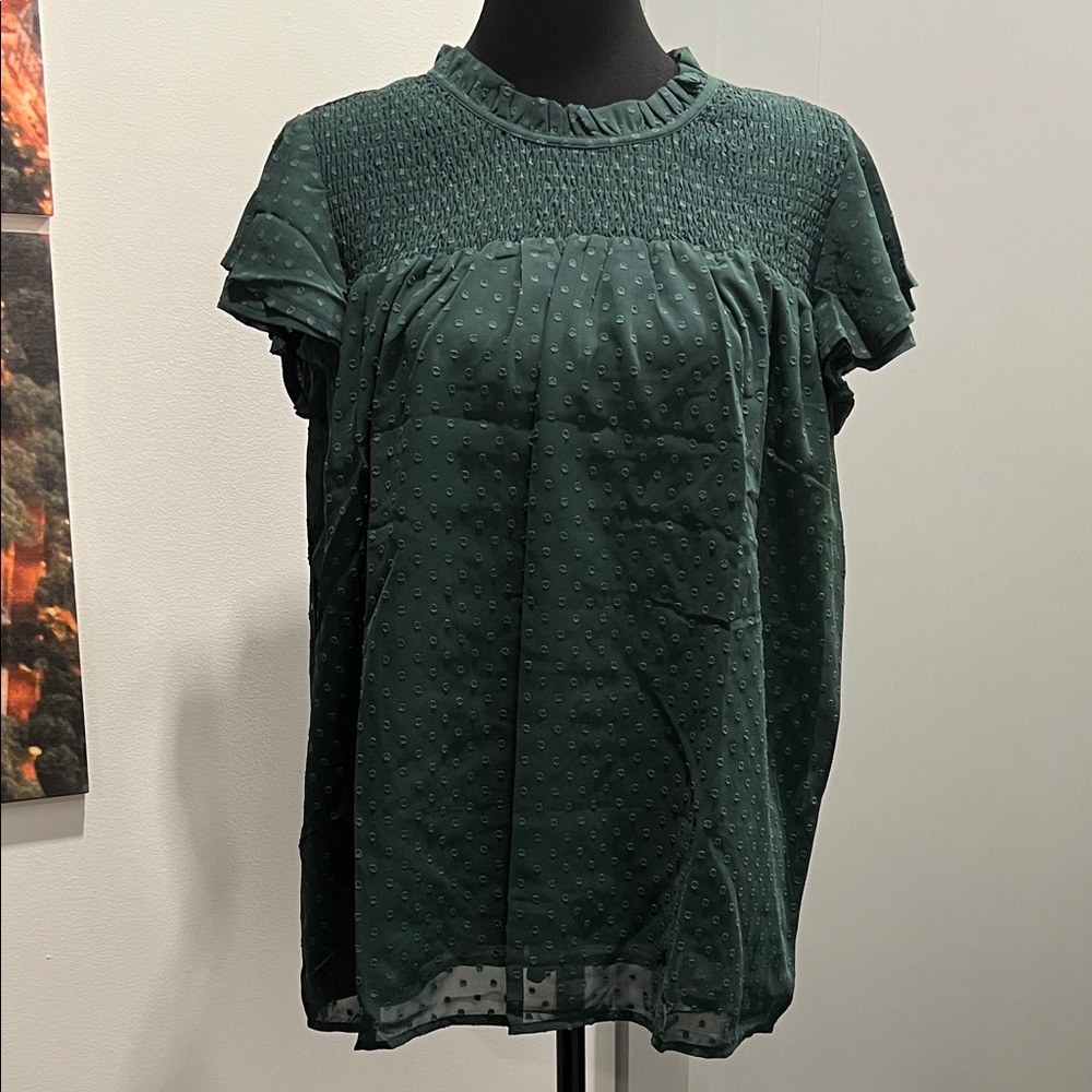 Elegant Green Women's Top